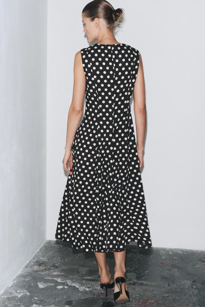 POLKA DOT MIDI DRESS ZW COLLECTION