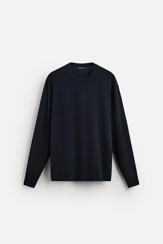 BASIC VISCOSE BLEND SWEATER