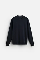 BASIC VISCOSE BLEND SWEATER