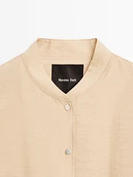 Veste bomber fluide avec cordon