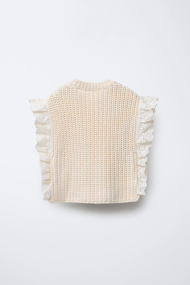 LACE KNIT VEST