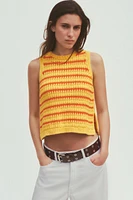 TOP EN MAILLE RAYURES