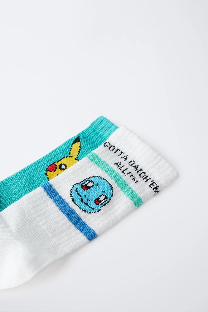 LOT DE DEUX PAIRES CHAUSSETTES PIKACHU POKÉMON ™