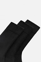 3-PACK OF PLAIN SOCKS