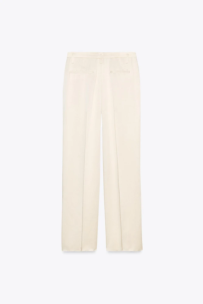 PANTALON SATINÉ FENTES ZW COLLECTION
