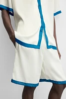 PATTERNED SATIN EFFECT SHORTS