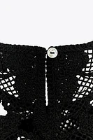 TOP CROCHET FLEUR