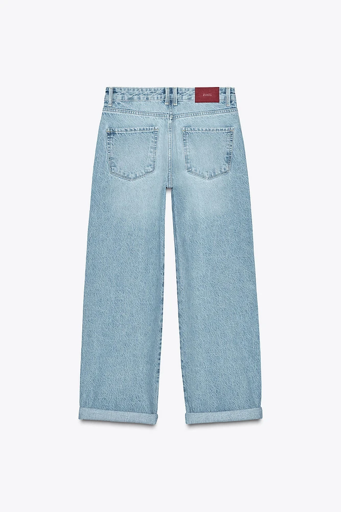 JEAN Z1975 COUPE DÉCONTRACTÉE TAILLE NORMALE REVERS SUR LE BAS