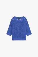 FRENCH SLEEVE KNIT TOP