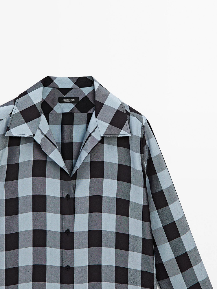 Flowing check shirt