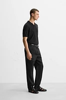 100% LINEN KNIT POLO SHIRT LIMITED EDITION