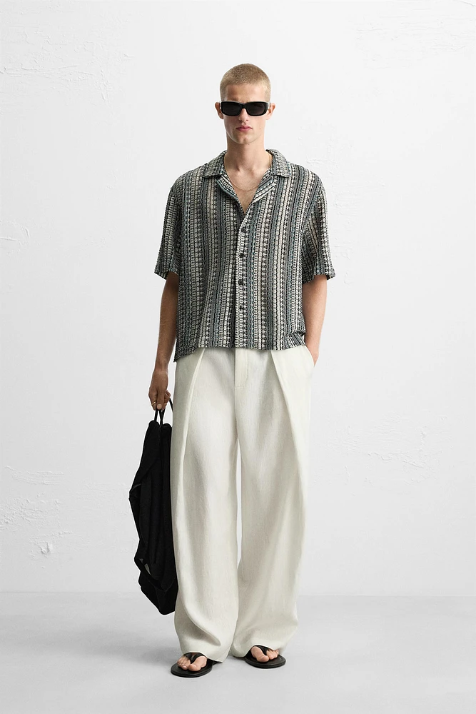 GEOMETRIC JACQUARD SHIRT