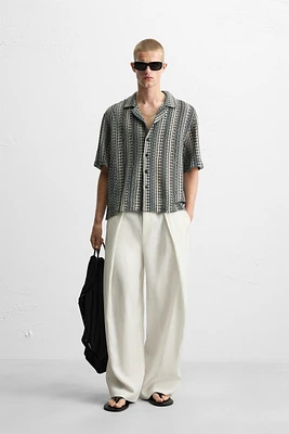 GEOMETRIC JACQUARD SHIRT