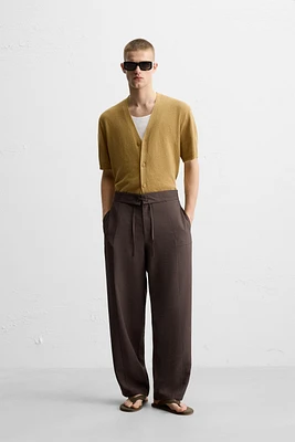 CARDIGAN MANCHES COURTES