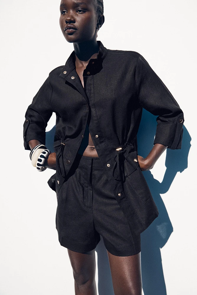 LINEN SAFARI SHIRT