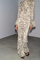 PANTALON SEMI-TRANSPARENT IMPRIMÉ ANIMAL ZW COLLECTION