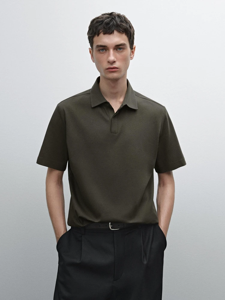 100% cotton short sleeve polo shirt