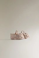 CHUNKY KNIT BALLET FLATS