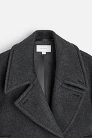 WOOL - CASHMERE CROP COAT