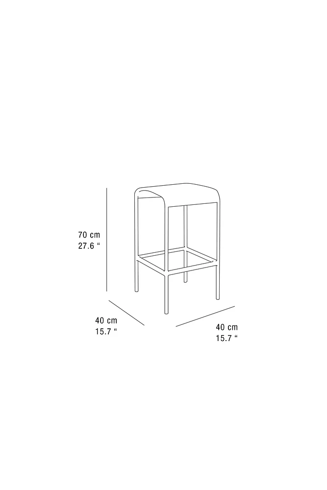 TABOURET DE BAR ACIER