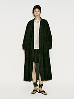 Kimono long en cuir et daim - Limited Edition