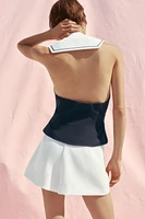WELT DETAIL VEST TOP
