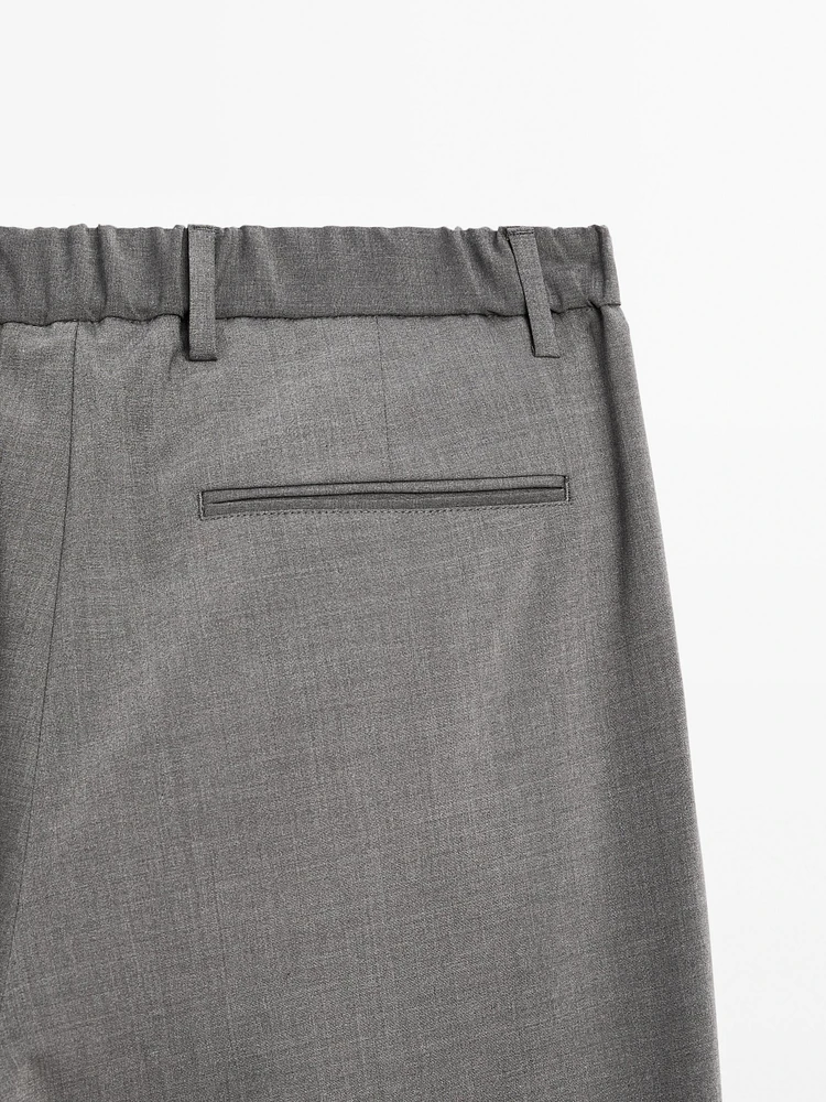 Pantalon relaxed fit à pinces