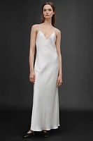 ROBE MI-LONGUE SATINÉE 50E ANNIVERSAIRE
