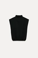 BASIC KNIT MOCK NECK TOP