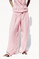 PANTALON LARGE À PINCES
