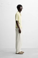 POLO EN MAILLE DE COTON DÉLAVÉ