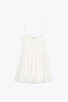 LACE CHIFFON SHORT DRESS