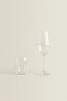 BOHEMIA CRYSTAL TUMBLER WITH LINES