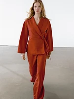 Pantalon fluide lin