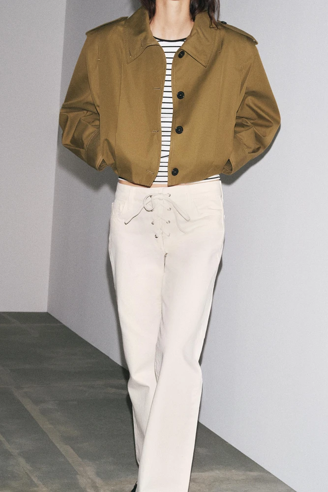 JEAN ZW COLLECTION FLARE TAILLE NORMALE NŒUDS