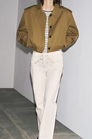 JEAN ZW COLLECTION FLARE TAILLE NORMALE NŒUDS