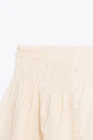 SHORT BRODÉ