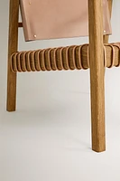 CHAISE BOIS CHÊNE CUIR X OTZI