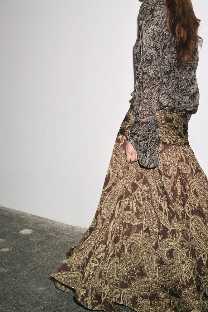 ZW COLLECTION PRINTED SKIRT