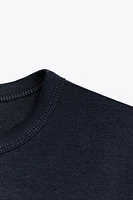 BACK SEAMED T-SHIRT