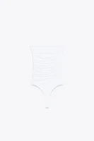 BODY BANDEAU EN POLYAMIDE À PLIS