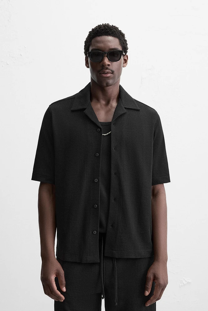 CHEMISE JACQUARD RAYURES