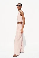 PANTALON LARGE À PINCES
