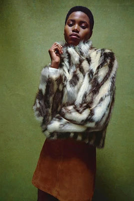 FAUX FUR COAT ZW COLLECTION