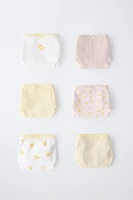 6- ANS/ LOT DE SIX CULOTTES PETITS CANARDS