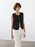 Pantalon de tailleur 100 % lin