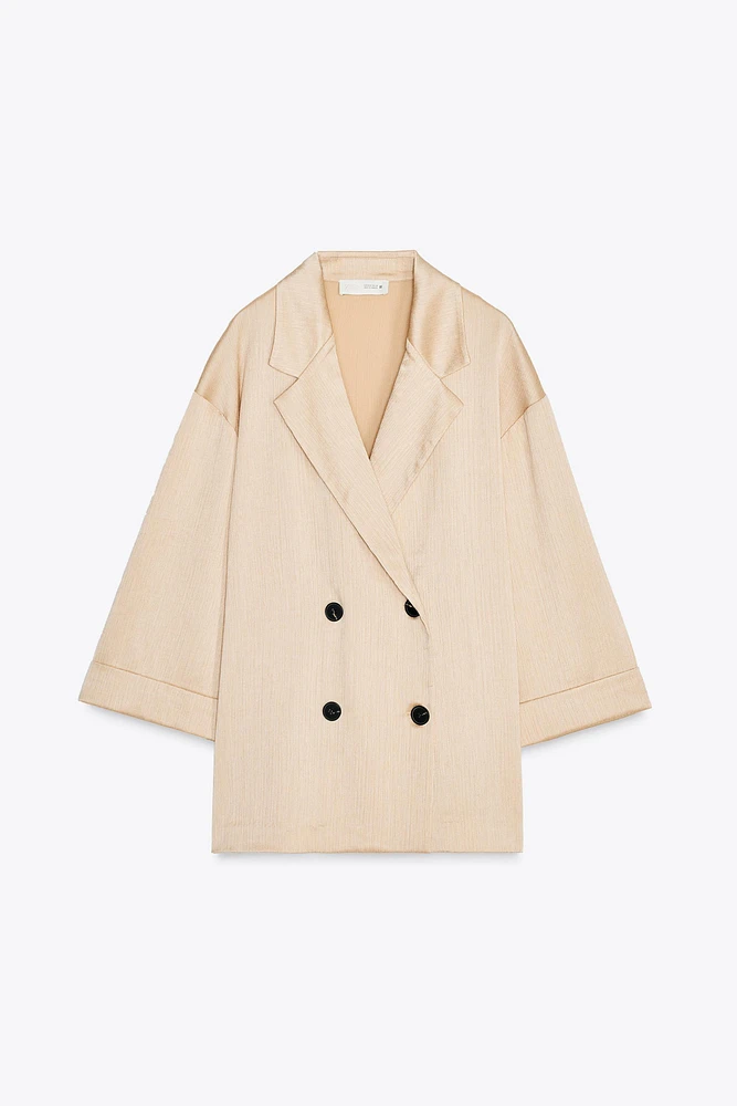 BLAZER EFFET PLISSÉ