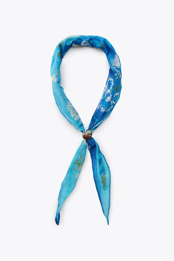 BANDANA IMPRIMÉ PIÈCE CŒUR