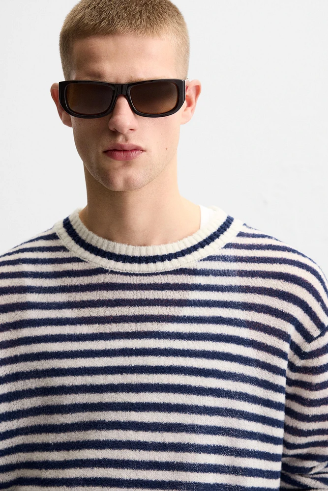 STRIPED JACQUARD SWEATER