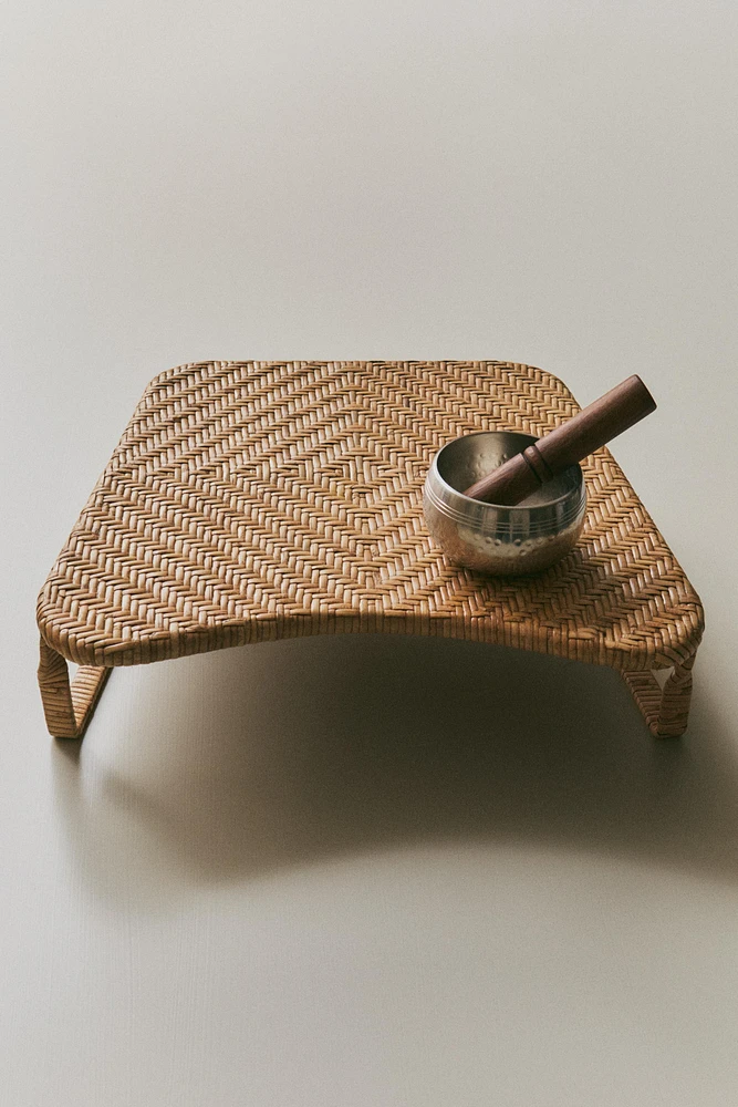 RATTAN MEDITATION STOOL